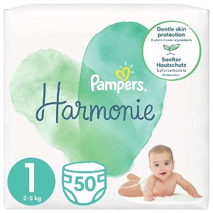PAMPERS Harmonie Pleny jednorázové 1 (2-5 kg) 50 ks