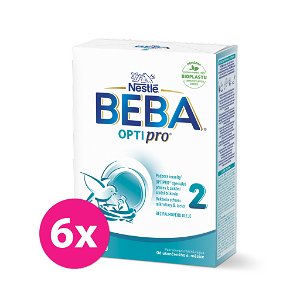 6x BEBA OPTIPRO® 2 Mléko pokračovací, 500 g