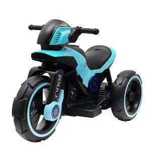 Dětská elektrická motorka Baby Mix POLICE modrá Modrá