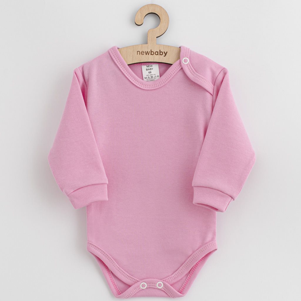 Kojenecké bavlněné body New Baby Casually dressed růžová Růžová 80 (9-12m)