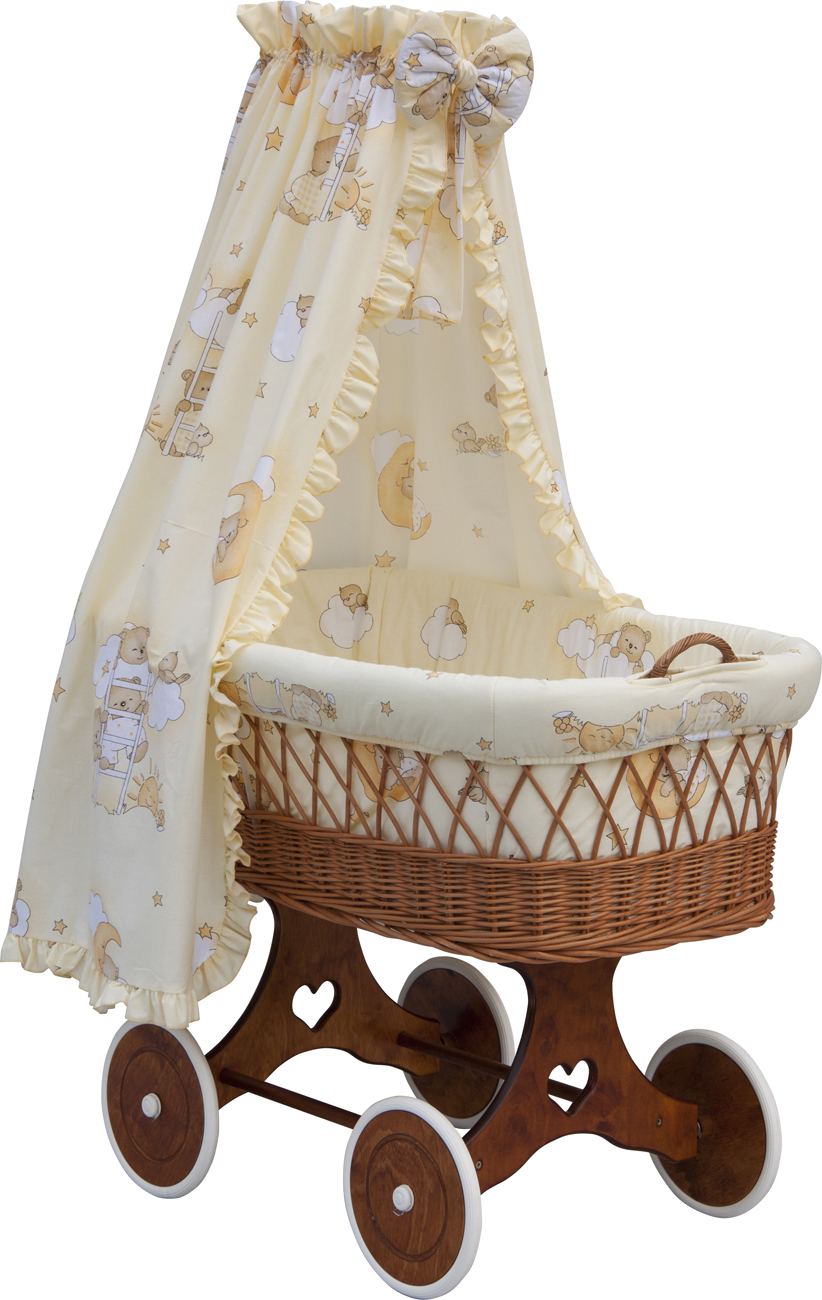 Košík pro miminko s nebesy Scarlett Mráček - béžová