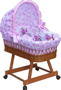 Košík pro miminko s boudičkou Scarlett Kulíšek - růžová
