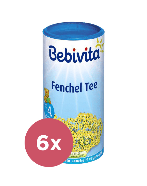 6x BEBIVITA Fenyklový čaj - instatní 200 g