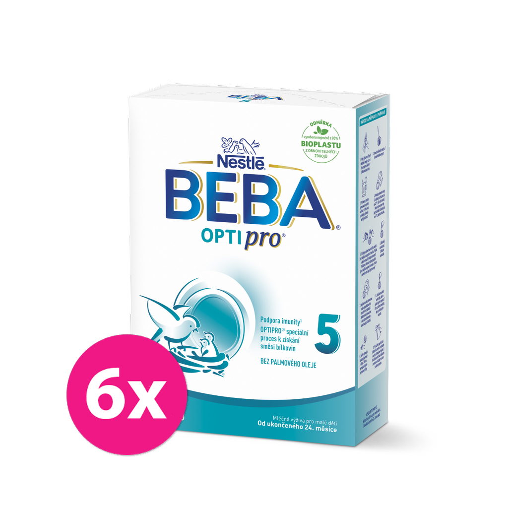 6x BEBA OPTIPRO® 5 Mléko kojenecké, 500 g