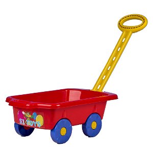 Dětský vozík Vlečka BAYO 45 cm červený Červená