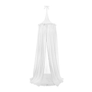 Závěsný stropní luxusní baldachýn-nebesa + podložka Belisima bílá Bílá
