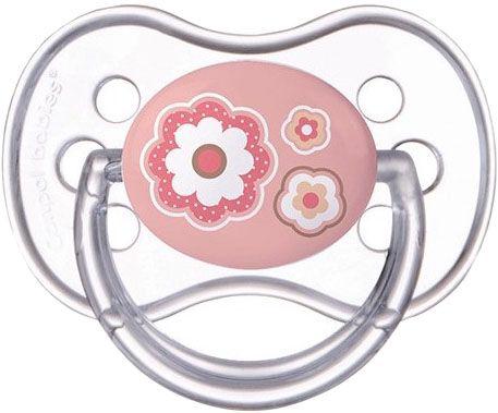 CANPOL BABIES Dudlík silikonový symetrický 0-6m Newborn Baby růžová
