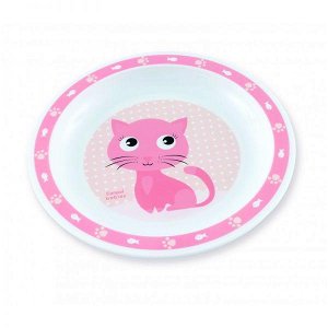 CANPOL BABIES Plastový talíř CUTE ANIMALS - kočička
