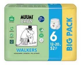MUUMI Baby Pants 6 Junior 12-20 kg (52 ks), kalhotkové eko pleny