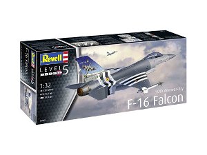 Revell Plastic ModelKit letadlo 03802 - 50th Anniversary F-16 Falcon (1:32)