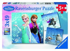 Ravensburger Puzzle Ledové království dobrodružství na sněhu 3x49 dílků