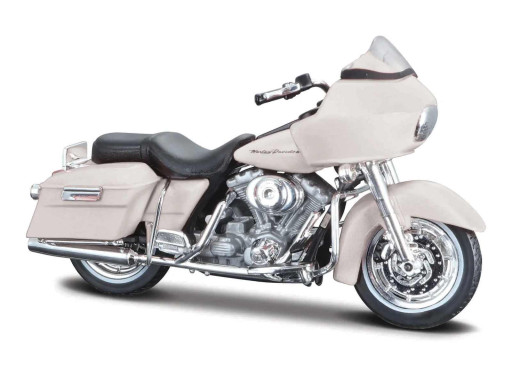 Maisto Harley Davidson FLTR Road Glide (2002), bílá, 1:18