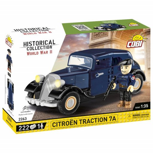 COBI 2263 1934 Citroën Traction 7A, 1:35, 222 kostek