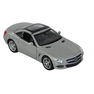 Welly Mercedes Benz SL500 Hard Top (2012) stříbrný 1:34-39