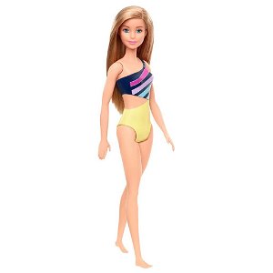 Mattel Barbie v plavkách s pruhy