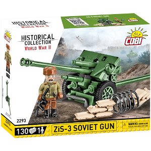 Cobi 2293 II WW ZiS 3 Soviet gun, 1:35, 130 kostek