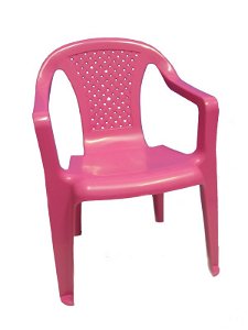 Ipea Dětská plastová židlička, Růžová