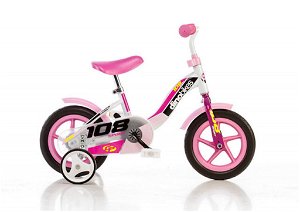 Dino Bikes 108L Dětské kolo růžové 10"