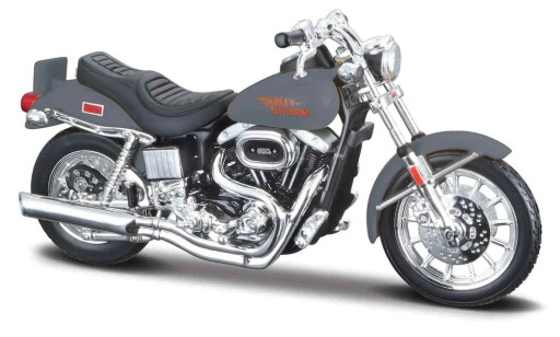 Maisto Harley Davidson FXS Low Rider (1977), šedá, 1:18