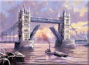 Royal Langnickel malování podle čísel - Tower Bridge 40x30cm