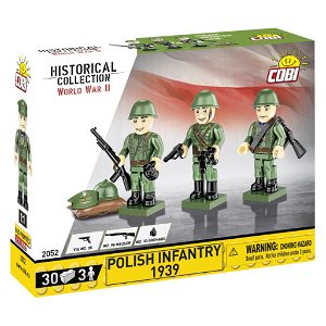 Cobi 2052 3 figurky s doplňky Polská armáda 1939, 30 kostek