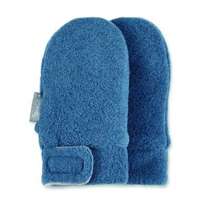 Sterntaler rukavičky kojenecké PURE fleece bez palce modré, melír 4301400