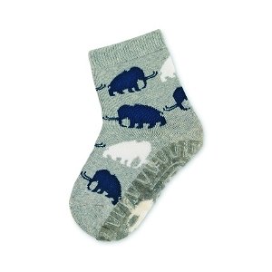 Sterntaler ponožky ABS protiskluzové chodidlo SOFT, sloni,šedé 8142104