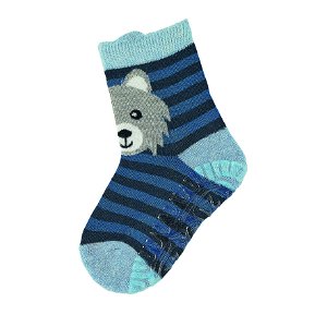 Sterntaler ponožky ABS protiskluzové chodidlo AIR medvěd, modré 8131904