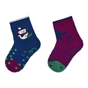 Sterntaler ponožky na lezení protiskluzové 2 páry vánoční 8112112