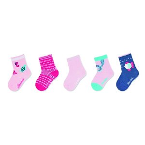 Sterntaler ponožky dívčí 5párů růžové 8322142