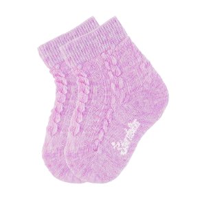 Sterntaler ponožky kojenecké 2 páry jednobarevné copánek růžové 8502010