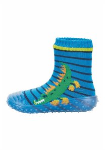 Sterntaler barefoot ponožkoboty dětské modré, krokodýl 8362101