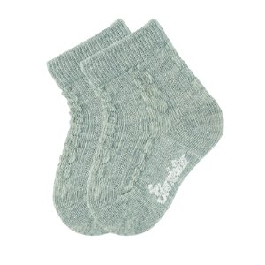Sterntaler ponožky kojenecké 2 páry jednobarevné copánek šedé 8502010
