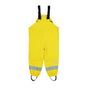 Sterntaler Kalhoty s laclem do deště podšívka fleece s reflexními prvky žluté 5652040