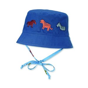Sterntaler klobouček baby chlapecký oboustranný UV 50+ modrý, SAFARI 1602150
