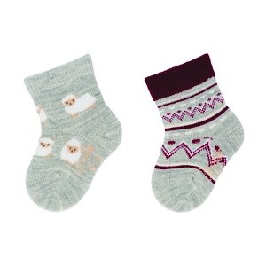 Sterntaler ponožky zimní merino šedé 8502161