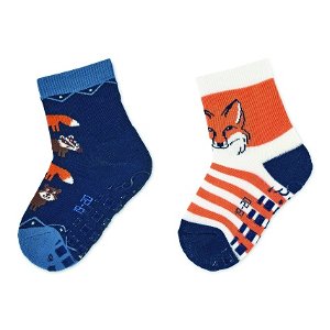 Sterntaler ponožky protiskluzové ABS 2 páry liška, tmavě modré 8102121