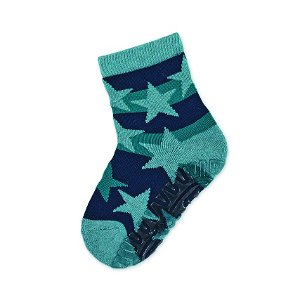 Sterntaler ponožky ABS protiskluzové chodidlo AIR tyrkysové hvězdy 8132102