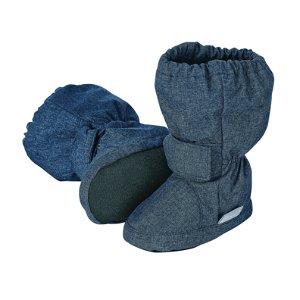 Sterntaler Botičky textilní zimní šusťák vysoké džínová modrá 5101810