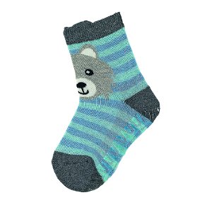 Sterntaler ponožky ABS protiskluzové chodidlo AIR medvěd, šedé 8131904