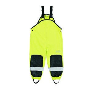 Sterntaler Kalhoty s laclem do deště s reflexními prvky a nákoleníky  zelené 5652050