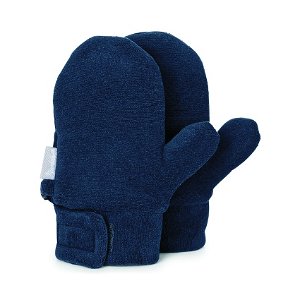 Sterntaler Rukavičky kojenecké PURE fleece tmavě modré palčáky 4301420