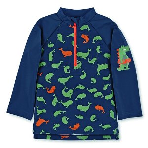 Sterntaler plavky tričko dlouhý rukáv chlapecké UV 50+ modré krokodýl a velryby 2502162