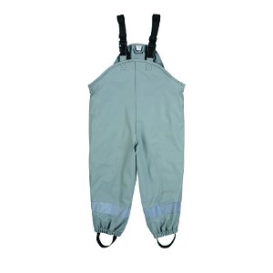 Sterntaler Kalhoty s laclem do deště podšívka fleece s reflexními prvky šedé 5652040