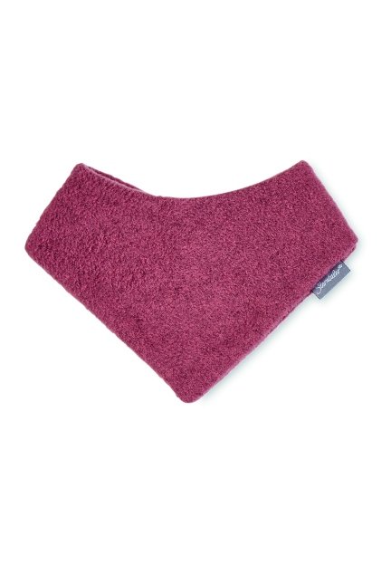 Sterntaler šátek na krk zimní červený melír fleece 4101400