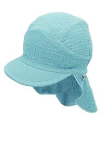 Sterntaler čepička chlapecká, Bio bavlna, s plachetkou UV 50+ modrá 1522230