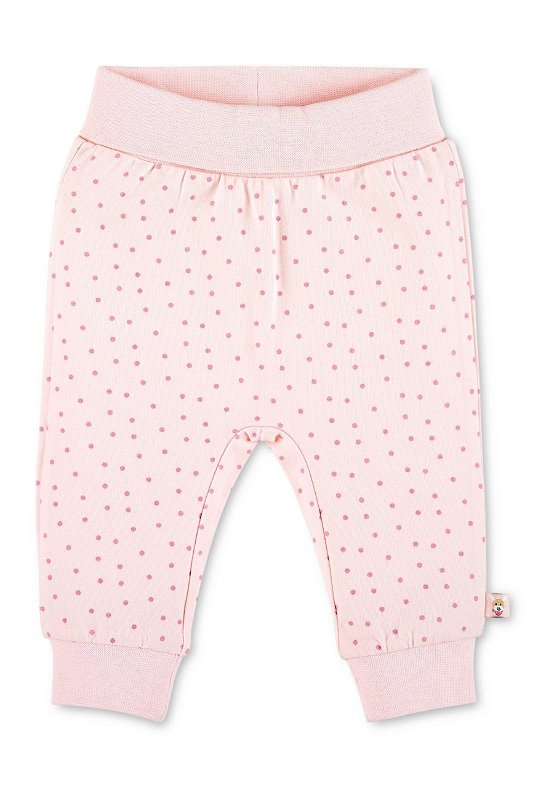 Sterntaler kalhoty jerzey BIO bavlna, růžové, puntík, oslík Emmi GIRL, 2702289