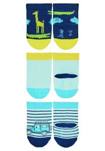 Sterntaler kojenecké ponožky chlapecké 3 páry modré safari 8312220