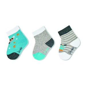 Sterntaler kojenecké ponožky chlapecké 3 páry šedé raketa 8312120