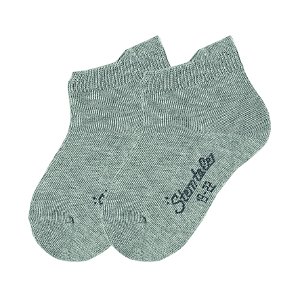Sterntaler Ponožky kotníčkové PURE šedé 2 páry 8511610